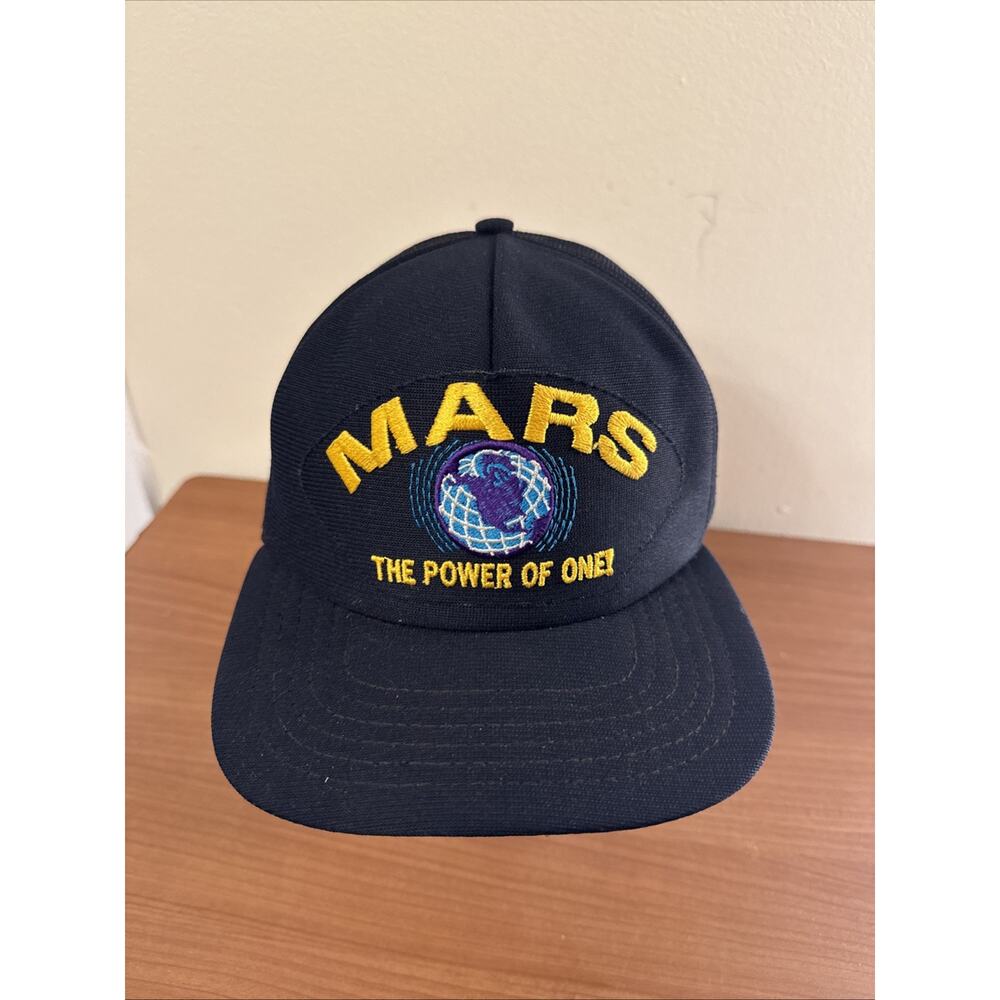 Vintage Mars The Power of One VTG Ball Cap Hat Snapback Adjustable Made in USA